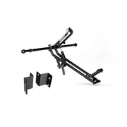 One RIDE88 QR3 Bike Rack mounted to a RIDE88 Telescopic Crossbar and two Chevy/GMC EV Truck Adapters.