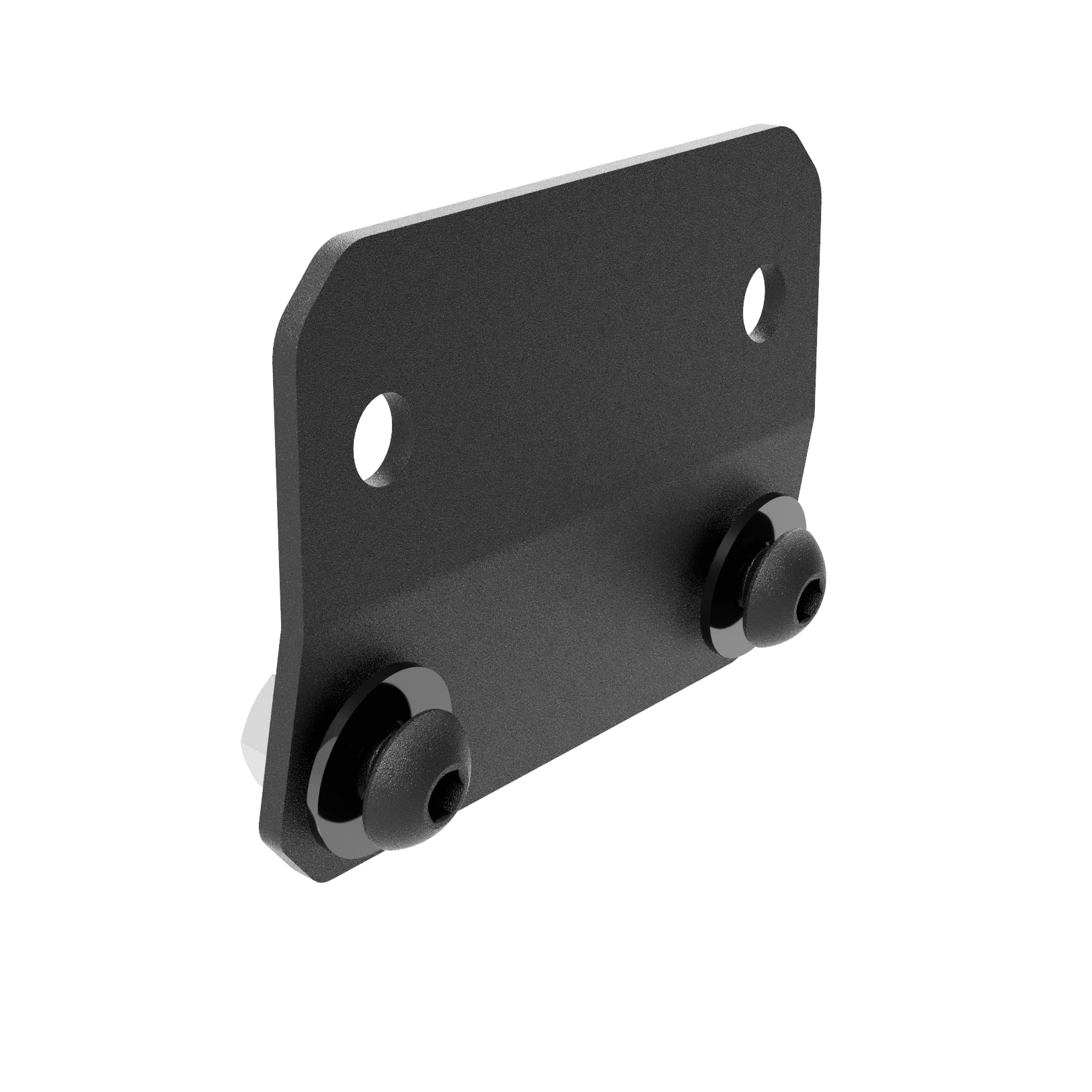 Lowering bracket for a Cinch Rack wheel chock on a white background. 