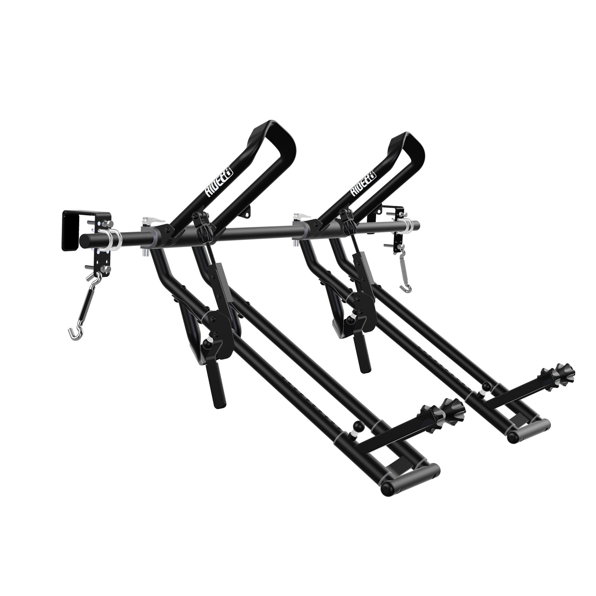 Two RIDE88 QR3 Bike Racks mounted to a Hanger Crossbar.