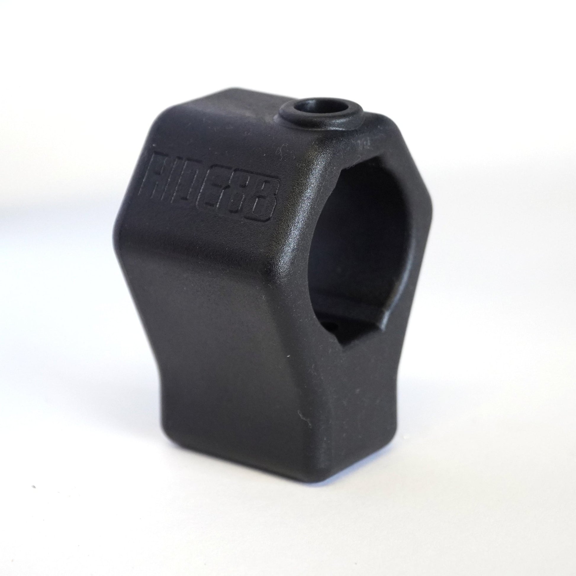 RIDE88 premium crossbar lock housing, durable black fiberglass-reinforced nylon casing designed to protect and secure the RIDE88 crossbar locking system.