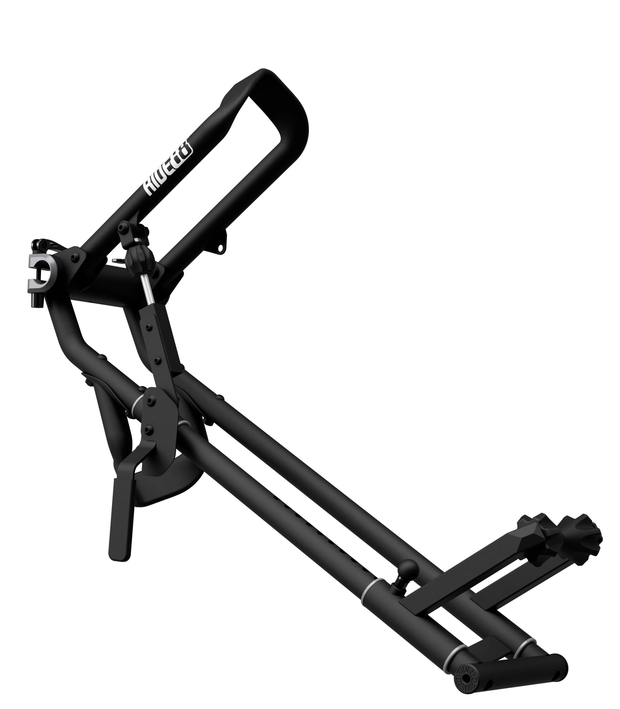 RIDE88 QR3 truck bed bike holder in closed position.