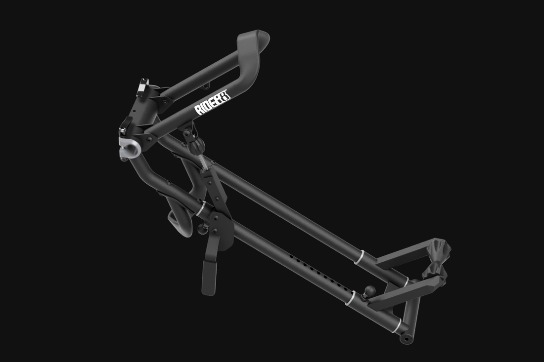 A RIDE88 QR3 Bike Rack for truck beds.