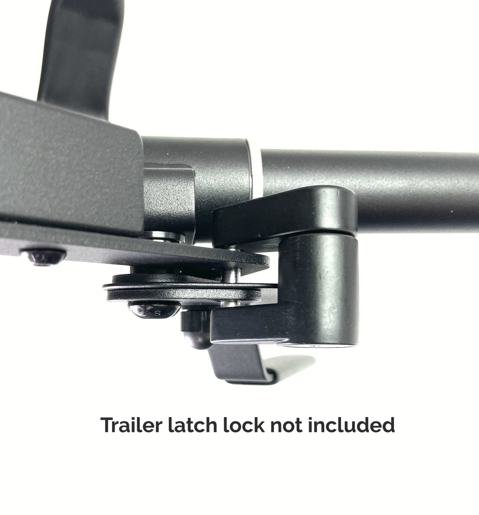 RIDE88 QR3 Handle Lock Kit demonstrated with a trailer latch lock. Lock not included.