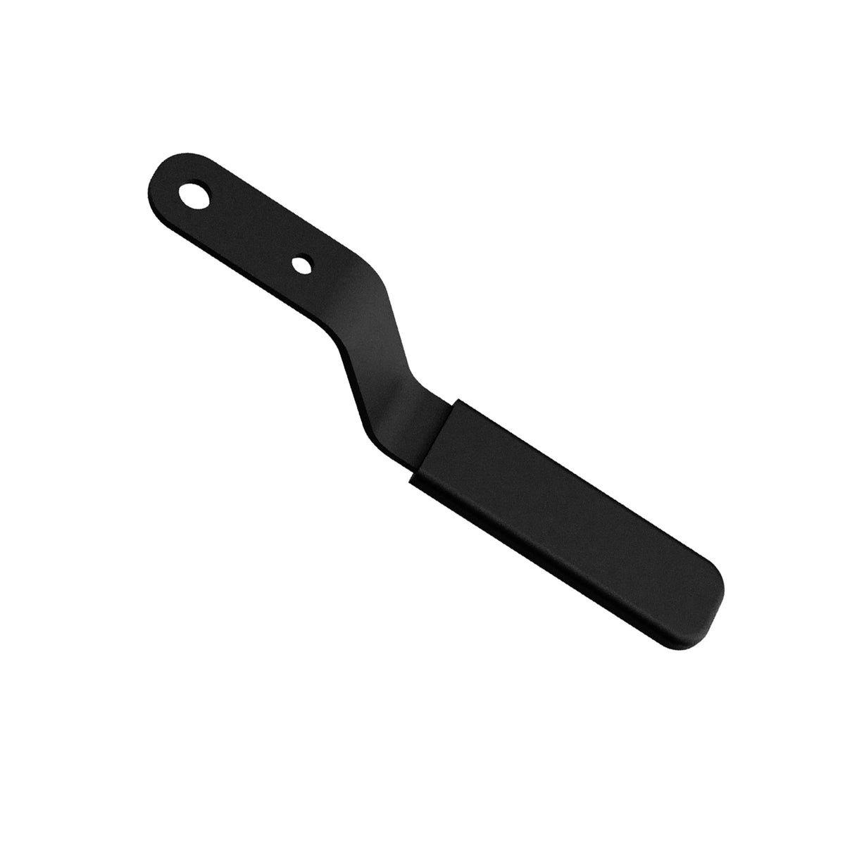 RIDE88 QR3 bike rack handle replacement, black steel lever with mounting holes designed for RIDE88 QR3 quick-release truck bike rack system.