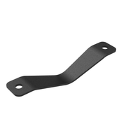 A black steel bracket used to adapt the QR3 Bike Rack for smaller 20" or BMX wheels.