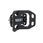 RIDE88 wheel chock for securing bike tires in truck bed racks.